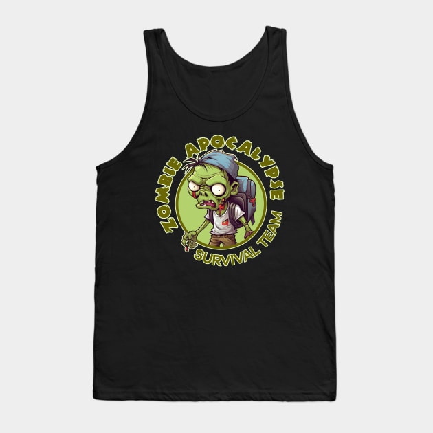 Zombie Apocalypse Survival Team Tank Top by GAMAS Threads